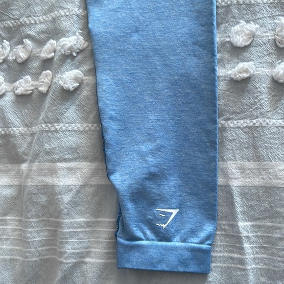 Gymshark Adapt Ombre Seamless Leggings in Light Blue Marl/Blue Size Medium - Picture 5 of 11